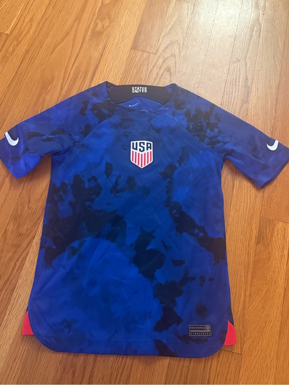 Nike Youth USA Blue Tie-Dye Soccer Top
